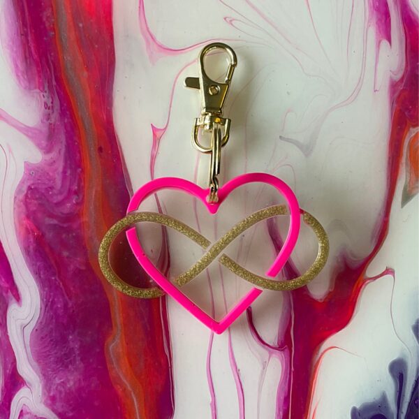 Infinity Heart Keychain #01